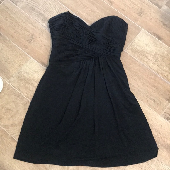 BCBG Black Strapless Cocktail Dress Size 2 - Picture 1 of 5